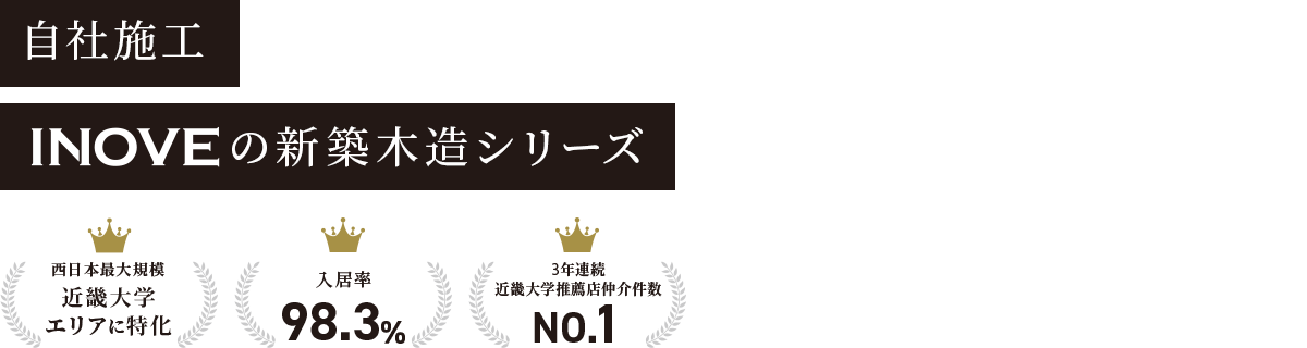 自社施工INOVEの新築木造シリーズ