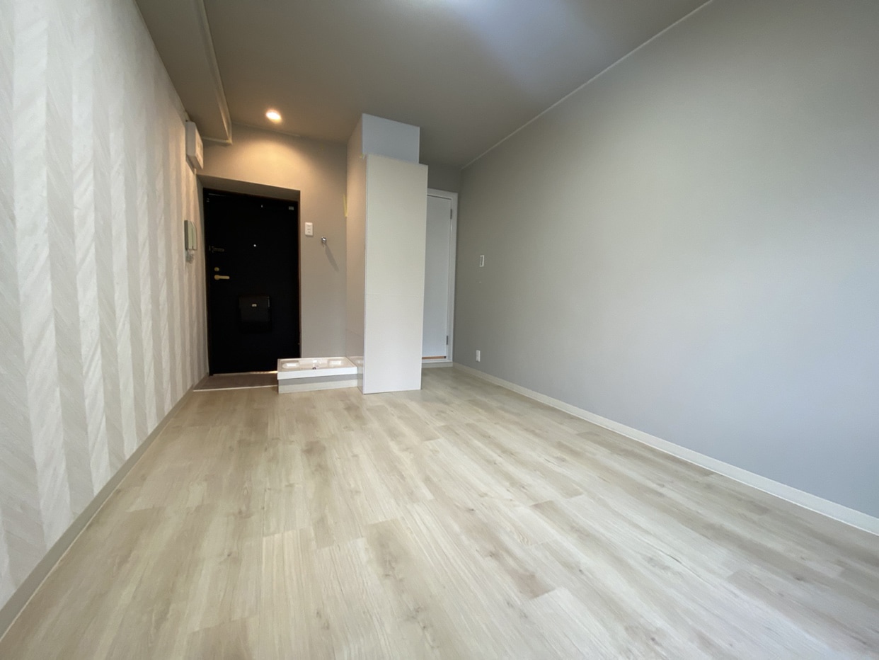 コンパクトな1R/1Kにおける「3点ユニット」の解消と「室内洗濯機置場」の新設