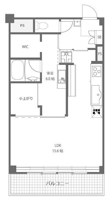 「和室二間続き」の解消と 「家事動線」の確保 - AFTER 1